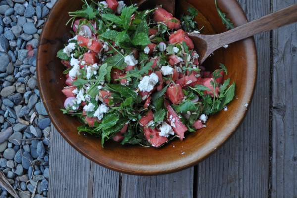 Thai Watermelon Salad adapted from Jamie Oliver's original recipe, by Clary Sage. 