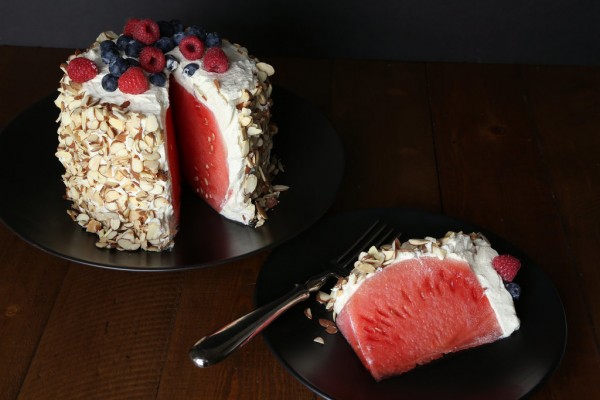 Make a No-Bake Watermelon Cake, via Pop Sugar. 